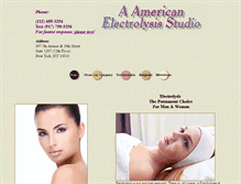 Tablet Screenshot of americanelectrolysisstudio.com